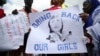 People take part in a protest demanding the release of abducted secondary school girls from the remote village of Chibok, in Lagos, May 5, 2014.