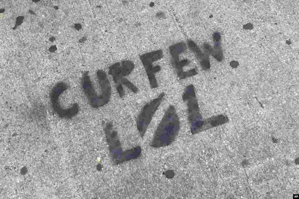 New York ပြည်နယ် New York မြို့က ဆန္ဒပြပွဲ မြင်ကွင်း။ 