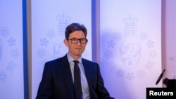 英国军情五处(MI5)处长肯-麦卡勒姆(Ken McCallum)(英国政府2020年10月14日资料图)