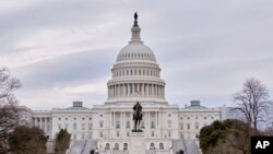 资料照片:美国国会大厦。