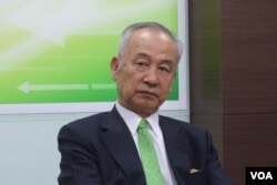 新台湾国策智库董事长吴荣义 (美国之音张佩芝拍摄)