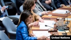 Nikki Haley, Permanent Representative of the United States to the UN and President of the Security Council