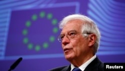 资料照:欧盟首席外交官博雷利
