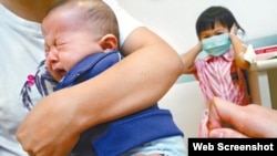 儿童接种疫苗(苹果日报资料图片)