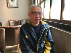 台湾师范大学政治所教授范世平(美国之音 陈筠摄)