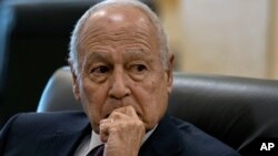 资料照:阿拉伯联盟秘书长艾哈迈德·阿布·盖特