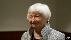 资料照片:美国财长耶伦在巴西出席20国集团经济部长会议。(2024年7月26日)