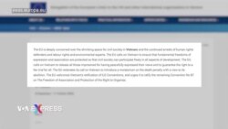 EU bày tỏ lo ngại về nhân quyền ở Việt Nam 