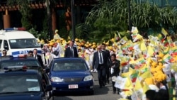 ပုပ်ရဟန်းမင်းကြီးခရီးစဉ် မြန်မာကက်သလစ်များစောင့်ကြိုနှုတ်ဆက်