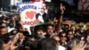 Supporters of Prime Minister Narendra Modi of India crowd the streets outside Madison Square Garden after Modi gave a speech there during a reception by the Indian community in honor of his visit to the United States, Sunday, Sept. 28, 2014.