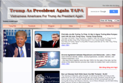 Trang Web của nhóm người Việt ủng hộ TT Trump tái cử - TAPA.