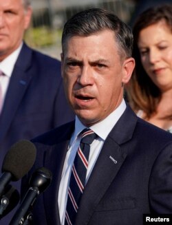 资料照片:美国国会共和党众议员吉姆·班克斯(Jim Banks)