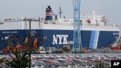 日本对外出口面临更多挑战。(美联社)