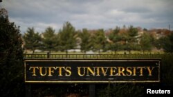 资料照片:位于马萨诸塞州梅德福的塔夫茨大学。(2017年11月27日)