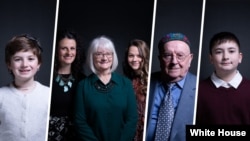 特朗普总统邀请参加国情咨文大会的众多客人的一部分。右侧为六年级小男孩乔舒亚·特朗普(Joshua Trump),他因为与特朗普总统同姓而在学校遭受欺凌。