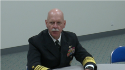 时任美军太平洋舰队司令的斯威夫特上将Admiral Scott Swift（美国之音黎堡2016年2月拍摄）