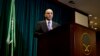 Saudi Arabian Ambassador to the United States Adel Al-Jubeir speaks during a news conference at the Royal Embassy of Saudi Arabia in Washington, Wednesday, March 25, 2015.