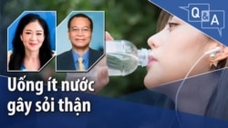 Uống ít nước gây sỏi thận Uống ít nước gây sỏi thận