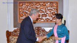 UNHCR အကြီးအကဲ ဒုက္ခသည်အရေး နိုင်ငံတော်အတိုင်ပင်ခံပုဂ္ဂိုလ်နဲ့ ဆွေးနွေး UNHCR အကြီးအကဲ ဒုက္ခသည်အရေး နိုင်ငံတော်အတိုင်ပင်ခံပုဂ္ဂိုလ်နဲ့ ဆွေးနွေး