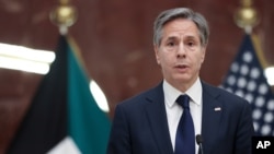 美国国务卿布林肯在与科威特外长共同举行的记者会上讲话(2021年7月29日)