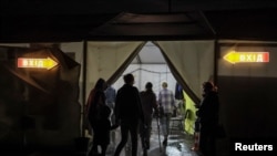 乌克兰扎波罗什的难民接待中心(2022年5月14日)