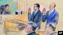 Paul Manafortနဲ့ သူ့ရဲ့စီးပွါးဘက်ဟောင်း Rick Gates တို့ အမေရိကန်ပြည်ထောင်စုစုံစမ်းစစ်ဆေးရေးအဖွဲ့ကိုလာပြီး အဖမ်းခံစဉ်