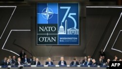 Các nguyên thủ quốc gia NATO tham gia Phiên làm việc của Hội nghị thượng đỉnh NATO tại Trung tâm Hội nghị Walter E. Washington ở Washington, DC, ngày 11 tháng 7 năm 2024.
