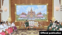 မွန်ပြည်သစ်ပါတီ NMSP နှင့် တပ်မတော်ကာကွယ်ရေးဦးစီးချုပ် ဗိုလ်ချုပ်မှူးကြီးမင်းအောင်လှိုင်တွေ့ဆုံ (Senior General Min Aung Hlaing)