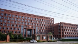 武汉病毒研究所的大门(2020年5月15日摄)