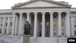 位于首都华盛顿的美国财政部大楼