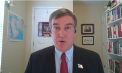 前特朗普政府国家安全事务副助理的弗莱兹(Fred Fleitz)(传统基金会2020年5月5日视频截图)