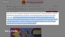 Việt Nam đòi Trung Quốc thả ngư dân và tàu cá bị bắt giữ, nêu lo ngại về radar ở Biển Đông Việt Nam đòi Trung Quốc thả ngư dân và tàu cá bị bắt giữ, nêu lo ngại về radar ở Biển Đông