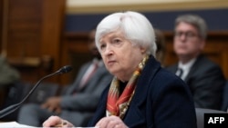 2024年7月9日,美国财政部长耶伦在众议院金融服务委员会就国际金融体系的现状作证。