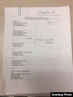 王小宁/俞陵告吴弘达诉状 (公开资料)