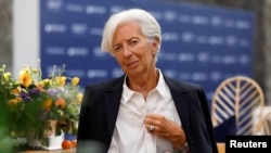 国际货币基金组织总裁拉加德出席在墨西哥城召开的美洲妇女论坛。(2019年5月30日)