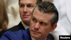 상원 인준을 통과한 피트 헤그세스 국방장관 지명자.