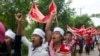 Myanmar factory workers demand higher pay 