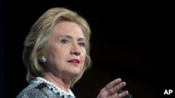 美国前国务卿希拉里•克林顿(资料照片)