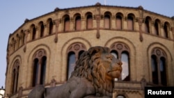 资料照片:挪威议会。