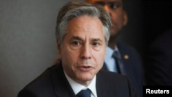 美国国务卿安东尼·布林肯2023年6月22日在英国伦敦访问。(路透社)