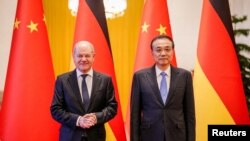 德国总理奥拉夫·朔尔茨(Olaf Scholz)11月4日在北京与中国总理李克强会晤。