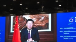 中国国家主席习近平发表视频讲话祝贺第三届世界互联网大会开幕。(美国之音叶兵拍摄)