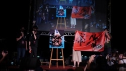 由“香港边城青年”等港人团体和台湾社运团体于10月1日所发起的全球抗中晚会。(照片提供:香港边城青年)