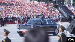 9月3日,北京举行盛大抗战阅兵(美国之音东方拍摄)