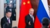 资料照:俄罗斯总统普京和中国国家主席习近平在俄罗斯莫斯科的克里姆林宫会谈。(2019年6月5日)