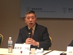 台湾国防安全研究院军事战略暨产业所所长苏紫云(美国之音陈筠摄)