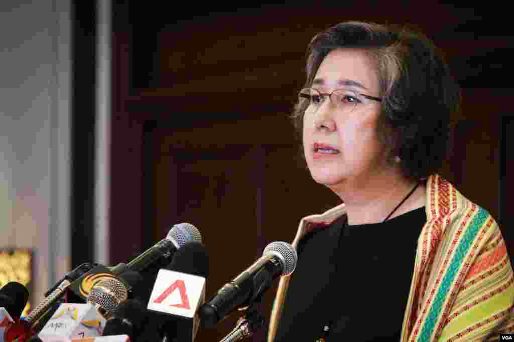 မြန်မာနိုင်ငံဆိုင်ရာ  ကုလသမဂ္ဂ လူ့အခွင့်အရေးအထူးကိုယ်စားလှယ် Dr.Yanghee Lee သတင်းစာရှင်းလင်းပွဲ