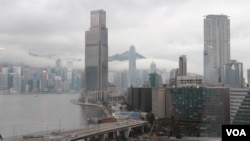 不同视角下的香港 (美国之音记者申华拍摄)