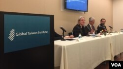全球台湾研究中心2017年8月10日在华盛顿举办座谈会。(美国之音易林拍摄)