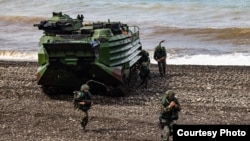 台湾军方本周进行为期5天4夜的年度汉光演习,压轴的三军联合反登陆作战于周四(7月16日)展开(台湾国防部提供)